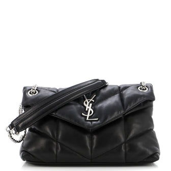 Saint Laurent Loulou Puffer Shoulder Bag Quilted Leather Small