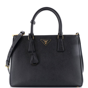 Prada Galleria Double Zip Tote Saffiano Leather Large
