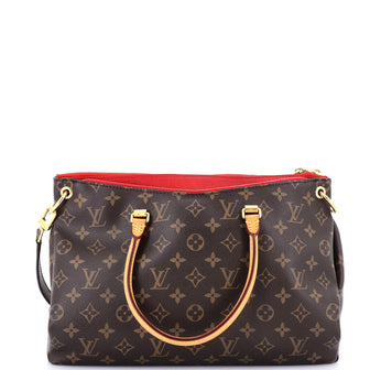 Louis Vuitton Pallas Tote Monogram Canvas with Leather