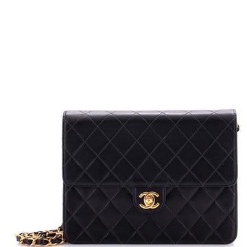Chanel Vintage Square CC Flap Bag Quilted Lambskin Medium