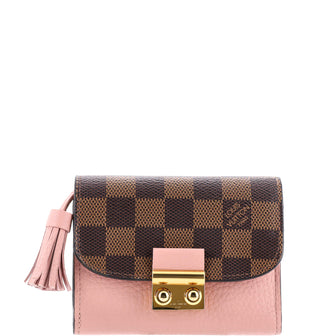 Louis Vuitton Croisette Wallet Damier and Leather Compact