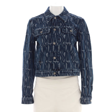 Christian Dior Women's Miss Dior Button Up Jacket Printed Denim