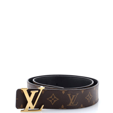 Louis Vuitton LV Initiales Reversible Belt Monogram Canvas and Leather Wide
