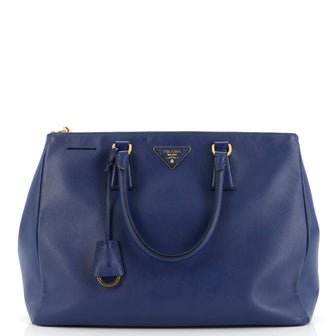 Prada Double Zip Lux Tote Saffiano Leather Large