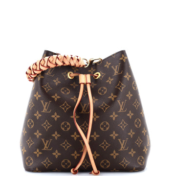 Louis Vuitton Braided Handle NeoNoe Handbag Monogram Canvas with Leather MM