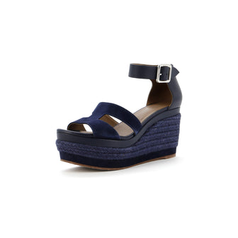 Hermes Women's Elda Wedge Espadrilles Suede