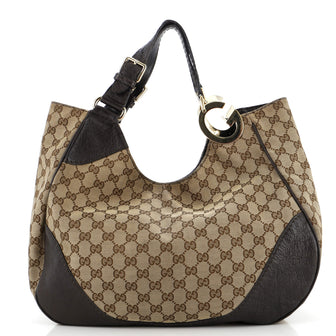 Gucci Charlotte Tote GG Canvas with Leather Large