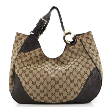 Gucci Charlotte Tote GG Canvas with Leather Large