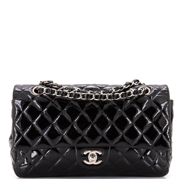 Chanel Classic Double Flap Bag Quilted Patent Medium