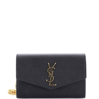 Saint Laurent Uptown Chain Wallet Leather