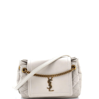 Saint Laurent Nolita Satchel Quilted Leather Mini