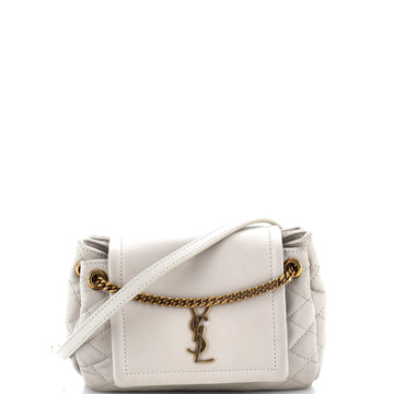 Saint Laurent Nolita Satchel Quilted Leather Mini