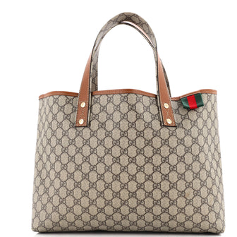 Gucci Web Loop Tote GG Coated Canvas Medium