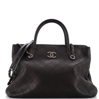 Chanel Shopping Tote Quilted Caviar Large