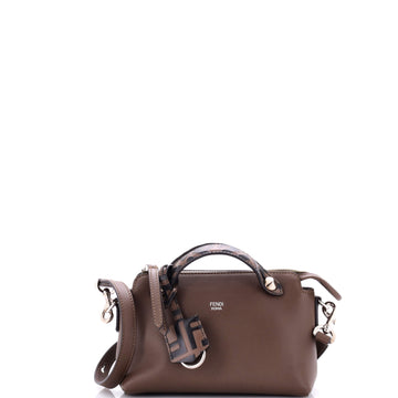 Fendi By The Way Satchel Leather with Zucca Embossed Detail Mini