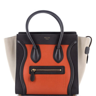 Celine Luggage Bag Smooth Leather Micro
