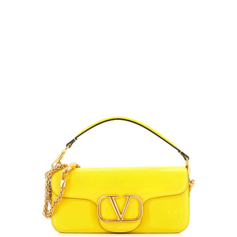 Valentino Garavani VLogo Loco Flap Shoulder Bag Leather Medium