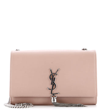 Saint Laurent Classic Monogram Tassel Crossbody Bag Leather Medium