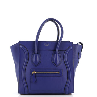 Celine Luggage Bag Grainy Leather Micro