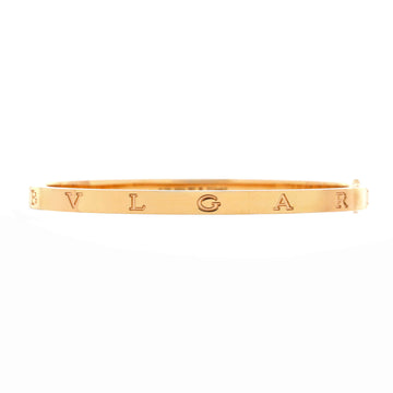 Bvlgari B.Zero1 Essential Hinge Bangle Bracelet 18K Rose Gold