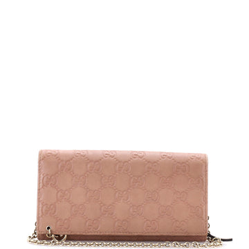 Gucci Signature Wallet on Chain Guccissima Leather