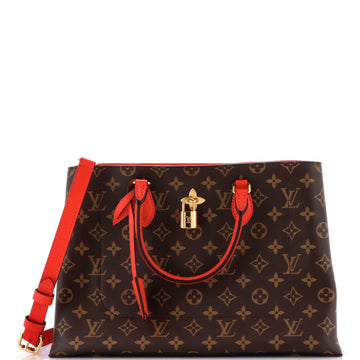 Louis Vuitton Flower Tote Monogram Canvas with Leather