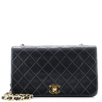 Chanel Vintage Full Flap Bag Quilted Lambskin Medium