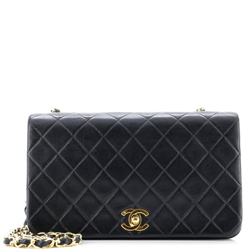 Chanel Vintage Full Flap Bag Quilted Lambskin Medium
