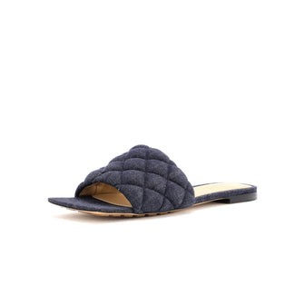Bottega Veneta Women's The Padded Flat Sandals Quilted Denim