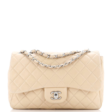 Chanel Classic Single Flap Bag Quilted Lambskin Jumbo