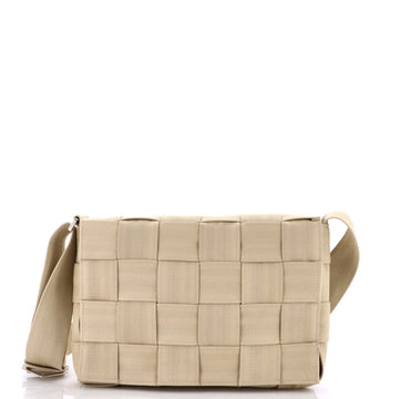 Bottega Veneta Cassette Crossbody Bag Maxi Intrecciato Fabric Large