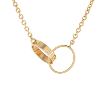 Cartier Love Interlocking Necklace 18K Yellow Gold