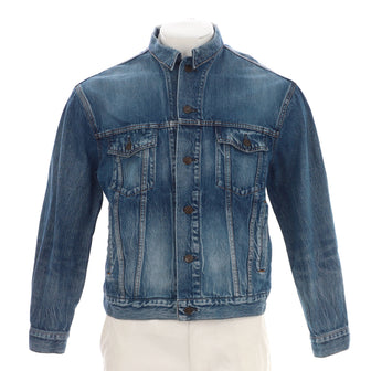 Balenciaga Women's Logo Oversized Jacket Denim