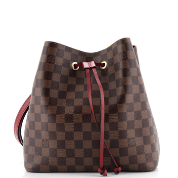 Louis Vuitton NeoNoe Handbag Damier with Leather MM