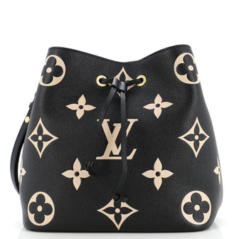 Louis Vuitton NeoNoe Handbag Bicolor Monogram Empreinte Giant MM