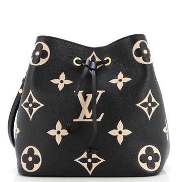 Louis Vuitton NeoNoe Handbag Bicolor Monogram Empreinte Giant MM
