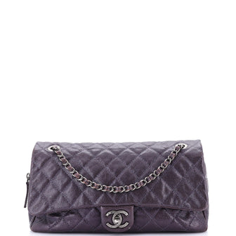 Chanel Easy Flap Bag Quilted Caviar Large
