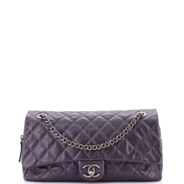 Chanel Easy Flap Bag Quilted Caviar Large