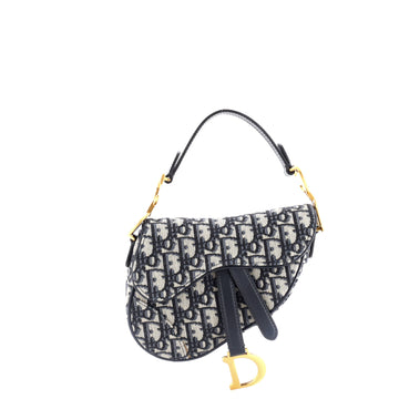 Christian Dior Saddle Handbag Oblique Canvas Mini