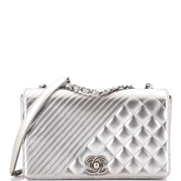 Chanel Coco Boy Flap Bag Quilted Patent Medium