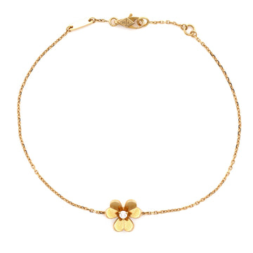 Van Cleef & Arpels Frivole Bracelet 18K Yellow Gold with Diamond Mini