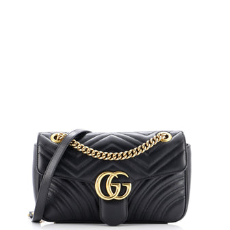 Gucci GG Marmont Flap Bag Matelasse Leather Small