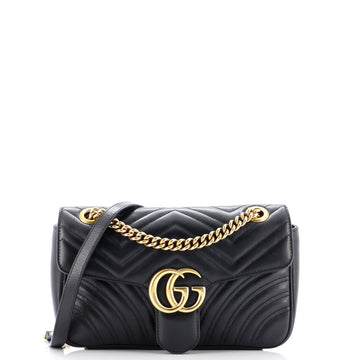Gucci GG Marmont Flap Bag Matelasse Leather Small