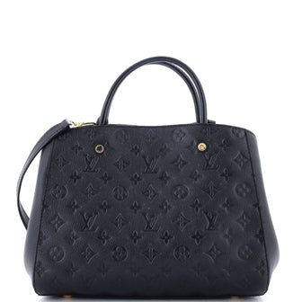 Louis Vuitton Montaigne Handbag Monogram Empreinte Leather MM