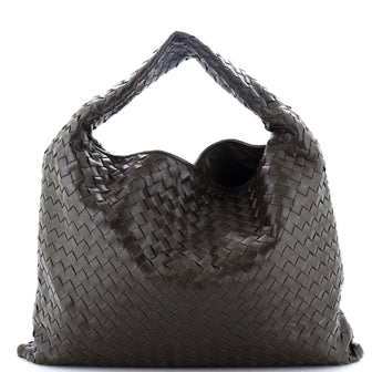 Bottega Veneta Hop Hobo Intrecciato Leather Large