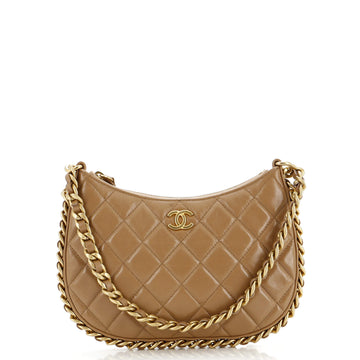 Chanel CC Chain Around Hobo Quilted Lambskin