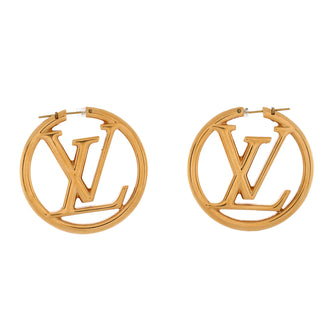Louis Vuitton Louise Hoop Earrings Metal GM