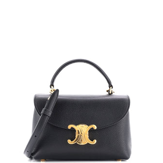 Celine Nino Top Handle Bag Leather Teen