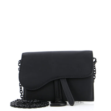 Christian Dior Ultra Matte Saddle Nano Pouch Leather