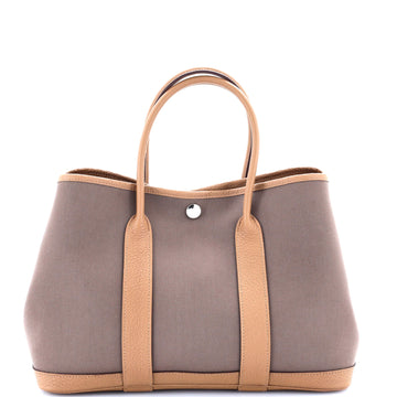 Hermes Garden Party Tote Toile and Leather 30